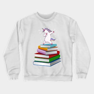 Books and Unicorn Crewneck Sweatshirt